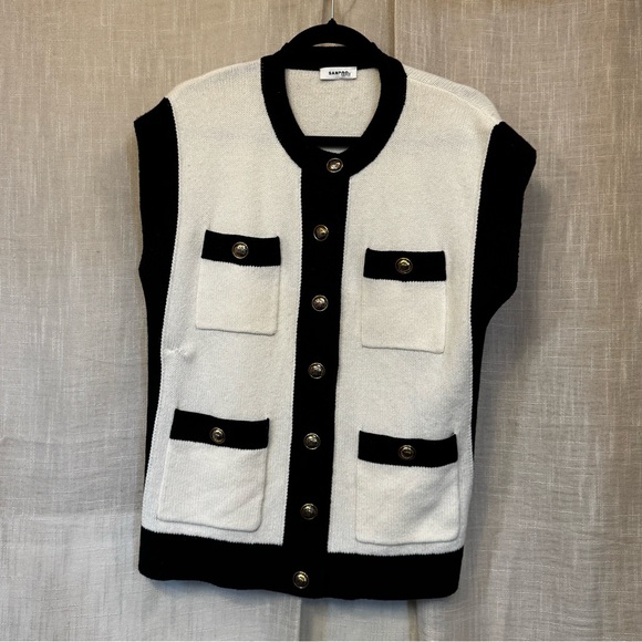 Sandro Lunea Cardigan in Size 1 - Picture 6 of 15